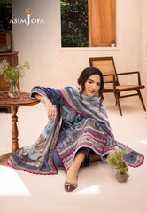 Asim Jofa Prints Collection Ajub-14 Printed Lawn 3 Pcs