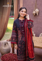 Asim Jofa Prints Collection Ajub-12 Printed Lawn 3 Pcs