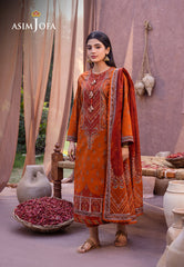 Asim Jofa Prints Collection Ajub-07 Printed Lawn 3 Pcs