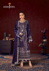 Asim Jofa Limited Edition Luxury Lawn Ajfile-25 Cambric 3 Pcs