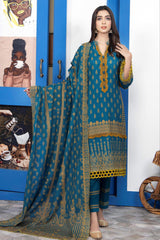 Mashaal by Riaz Arts Unstitched 3 Piece Digital Emb Khaddar Suit-MD-05