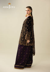Makhmal By Asim Jofa Unstitched 3 Piece Emb Velvet Suit-AJULM-02