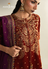 Makhmal By Asim Jofa Unstitched 3 Piece Emb Velvet Suit-AJULM-08