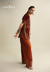 Makhmal By Asim Jofa Unstitched 3 Piece Emb Velvet Suit-AJULM-08
