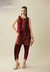 Makhmal By Asim Jofa Unstitched 2 Piece Emb Velvet Suit-AJULM-05