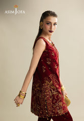 Makhmal By Asim Jofa Unstitched 2 Piece Emb Velvet Suit-AJULM-05