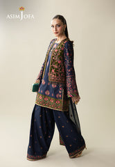 Makhmal By Asim Jofa Unstitched 4 Piece Emb Velvet Suit-AJULM-04