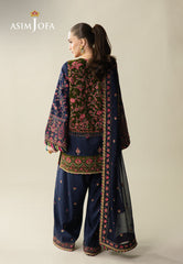 Makhmal By Asim Jofa Unstitched 4 Piece Emb Velvet Suit-AJULM-04