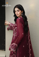 Asim Jofa Unstitched 3 Piece Formals Chikankari Suit-AJULC-10