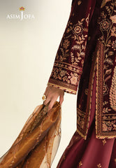 Makhmal By Asim Jofa Unstitched 3 Piece Emb Velvet Collection'2025-AJULM-07