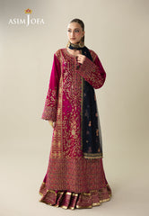 Makhmal By Asim Jofa Unstitched 3 Piece Emb Velvet Suit-AJULM-03