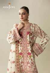 Makhmal By Asim Jofa Unstitched 3 Piece Emb Velvet Suit-AJULM-06
