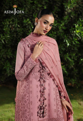 Asim Jofa Unstitched 3 Piece Formals Chikankari Suit-AJULC-03