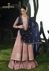 Asim Jofa Unstitched 3 Piece Formals Chikankari Suit-AJULC-02