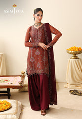 Asim Jofa Unstitched 3 Piece Festive Formals Suit-AJULIH-03