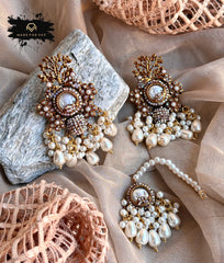Made For Her-Seraya Festive Earrings & Tikka Set - KAT1035