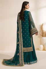 Meraki By Zarif Unstitched 3 Piece Luxury Formals Chiffon Edit Suit-ZR-MEK-05-SARAI