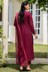 Zarif Unstitched 3 Piece Emb Lawn Summer Suit-ZF-05-Freya