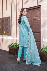 Dressline Al Umer Textile New Stitched Fancy Emb Chikankari Lawn Fancy Emb Organza Dupatta Collection