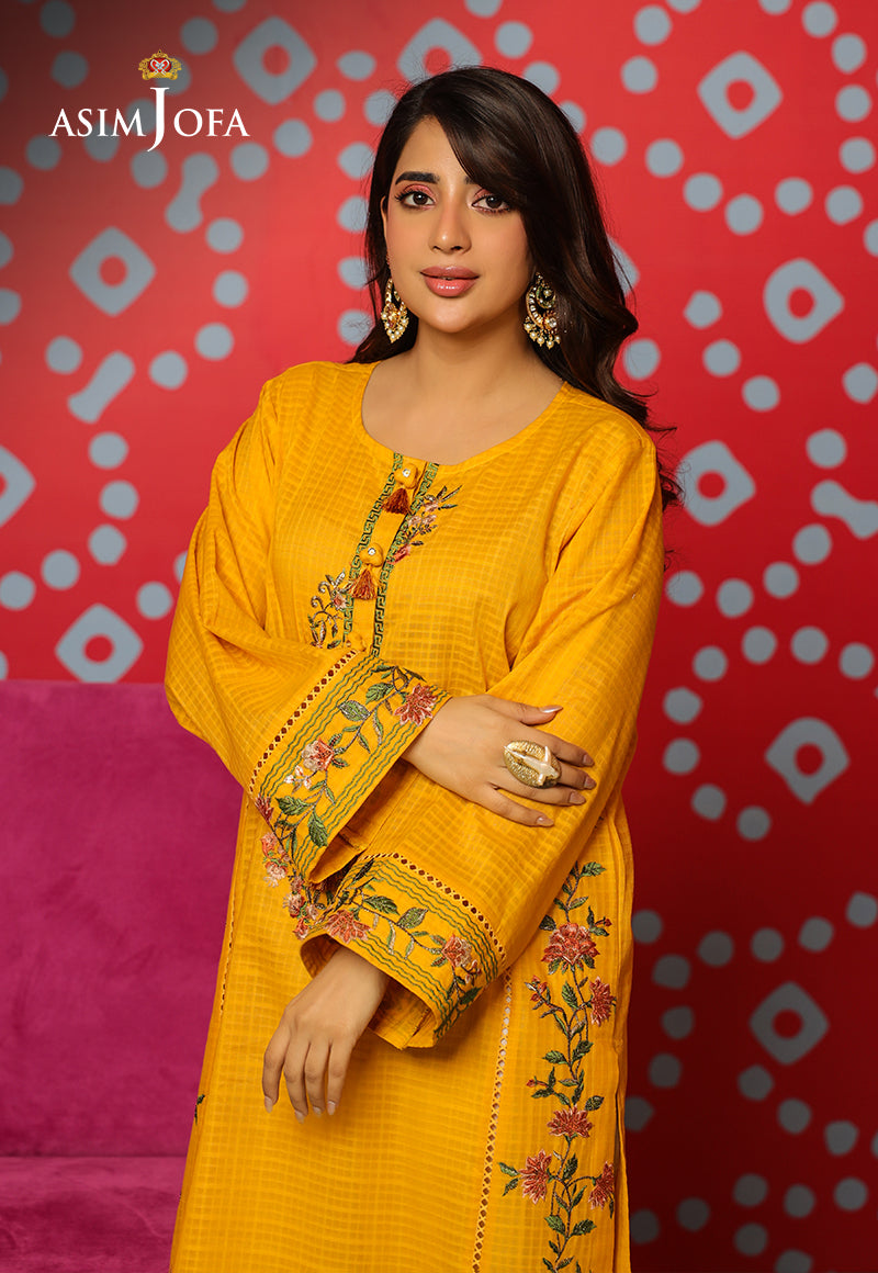 Asim Jofa Tara Sitara Ajtm-22 - 1 Pc Embroidered Self Jacquard 1 Pc