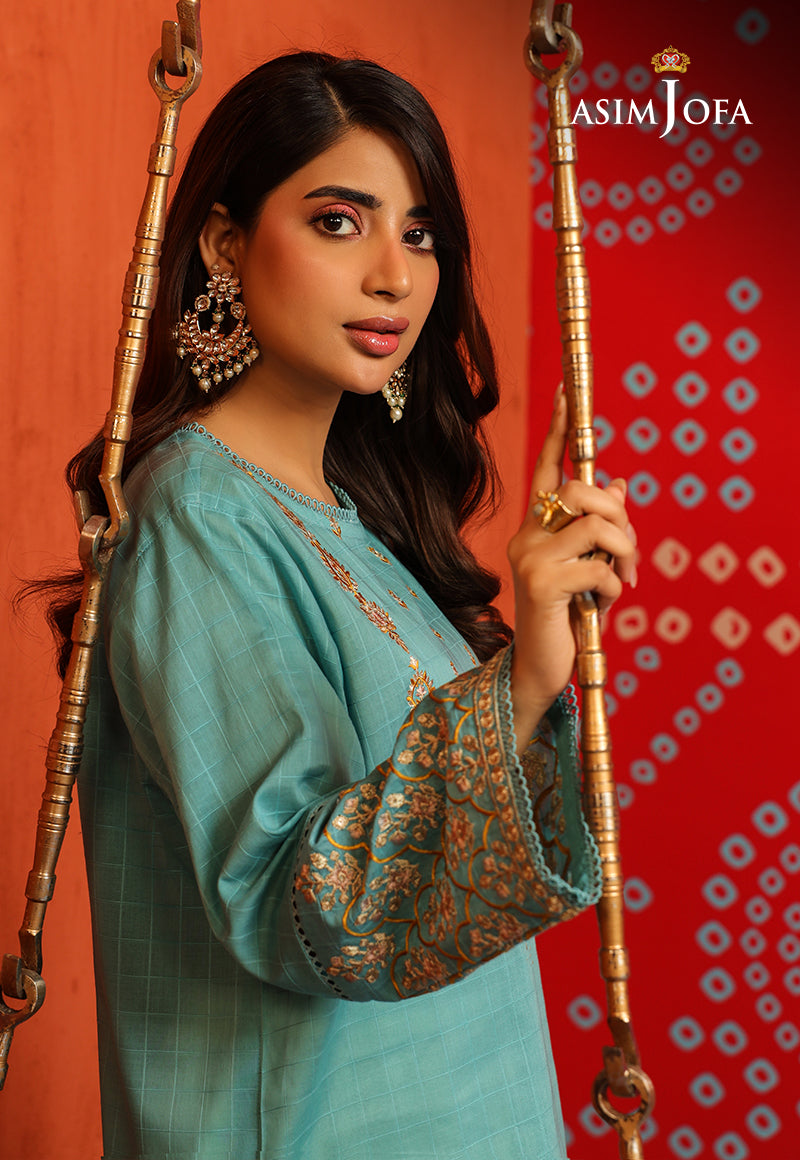 Asim Jofa Tara Sitara Ajtm-13 - 1 Pc Embroidered Self Jacquard 1 Pc