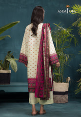 Asim Jofa Gul Rung Pret Collection Ajgr-13 Printed Swiss Lawn 3 Pcs
