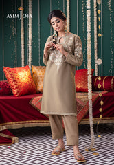 Asim Jofa Tara Sitara Ajtm-20 - 2 Pcs Embroidered Lurex Khantha Striper 2 Pcs