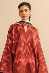 CoCo Prints By Zara Shah Jahan Unstitched 3 Piece Lawn Drop Two Suit-06-A-Sila