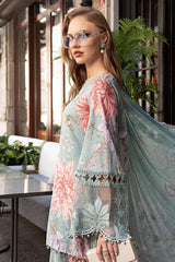 M Prints By Maria B Unstitched 3 Piece Cambric Fall Edit Suit-MPT-2306-A