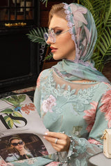 M Prints By Maria B Unstitched 3 Piece Cambric Fall Edit Suit-MPT-2306-A