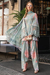 M Prints By Maria B Unstitched 3 Piece Cambric Fall Edit Suit-MPT-2306-A