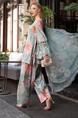 M Prints By Maria B Unstitched 3 Piece Cambric Fall Edit Suit-MPT-2306-A