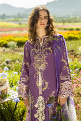 The Secret Garden Hemline By Mushq Unstitched 3 Piece Summer Suit-06-B-Celestial Bloom