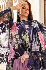 M Prints By Maria B Unstitched 3 Piece Cambric Fall Edit Suit-MPT-2306-B