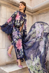 M Prints By Maria B Unstitched 3 Piece Cambric Fall Edit Suit-MPT-2306-B