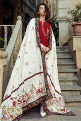 Broadway By Mushq Unstitched 3 Piece Winter Suit-MWI-06-Flying Kiss