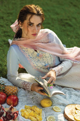 Solace OmbrÃƒÆ’Ã‚Â© By Mushq Unstitched 3 Piece Emb Chikankari Suit-06-Purezza