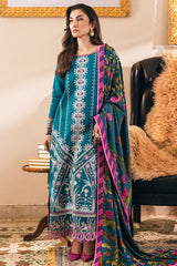 Symphony By Mushq Unstitched 3 Piece Emb Karandi Suit-06-Spiced Maple
