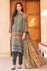 Mahee's by Riaz Arts Unstitched 3 Piece Emb Staple Slub Suit-SS-06