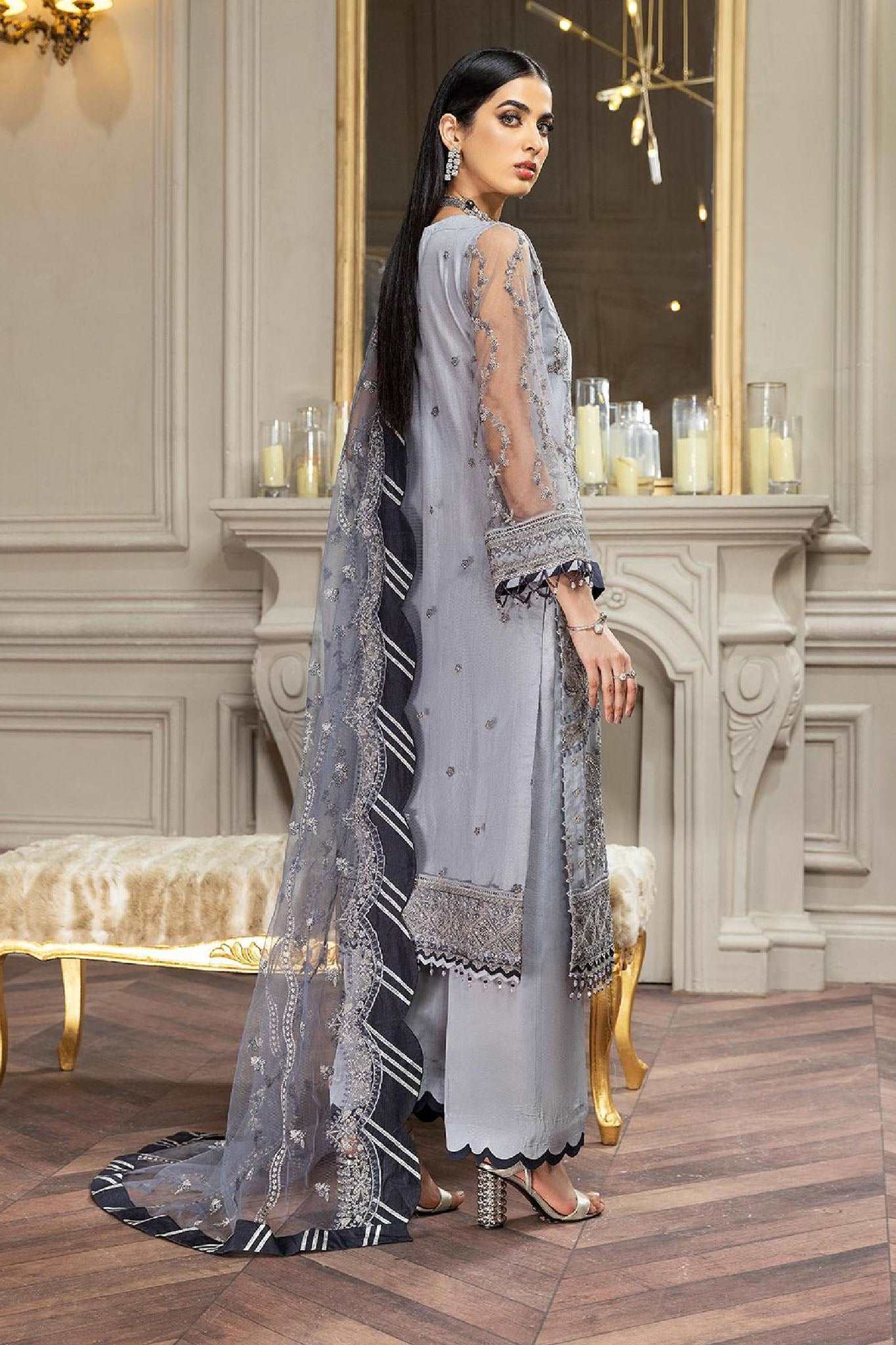 Amiraa by Farasha Unstitched 3 Piece Luxury Net Collection'2022-06-Lucia