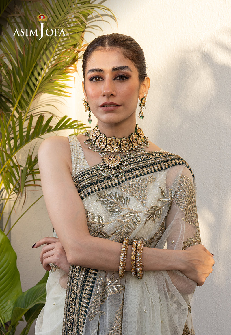 Asim Jofa Mera Haseen Jora - RTW Ajjh-09 Embroidered Poly Net 3 Pcs