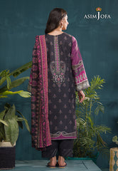 Asim Jofa Gul Rung Pret Collection Ajgr-16 Embroidered Swiss Lawn 3 Pcs
