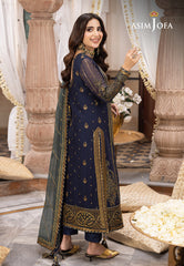 Asim Jofa Shehnai Festive Ajsh-12 Embroidered Chiffon 3 Pcs