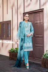 Dressline L Umer Textile New Stitched Fancy Emb Chikankari Lawn Fancy Printed Dupatta Collection