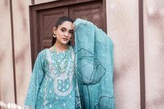Dressline L Umer Textile New Stitched Fancy Emb Chikankari Lawn Fancy Printed Dupatta Collection