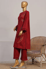 Sada Bahar Stitched 2 Piece Co Ords Emb Jacquard Vol-05 Suit-D-06-Maroon