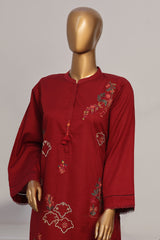Sada Bahar Stitched 2 Piece Co Ords Emb Jacquard Vol-05 Suit-D-06-Maroon