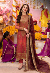 Asim Jofa Dastaan Ajda-23 Embroidered Chiffon 3 Pcs