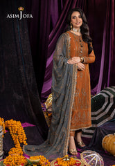 Asim Jofa Dastaan Ajda-15 Embroidered Chiffon 3 Pcs