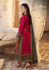 Asim Jofa Shehnai Festive Ajsh-19 Embroidered Raw Silk 3 Pcs